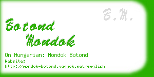 botond mondok business card